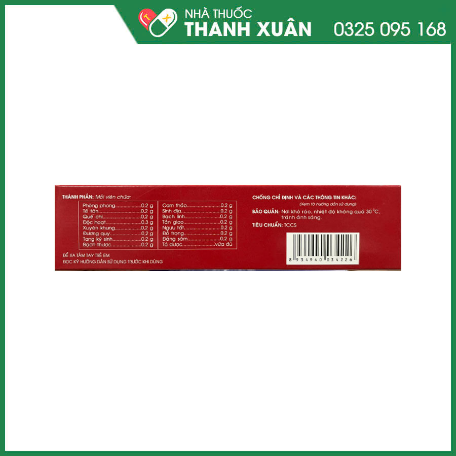 Didicera thuốc điều trị đau thần kinh tọa, đau vai gáy, viêm khớp, đau nhức xương khớp